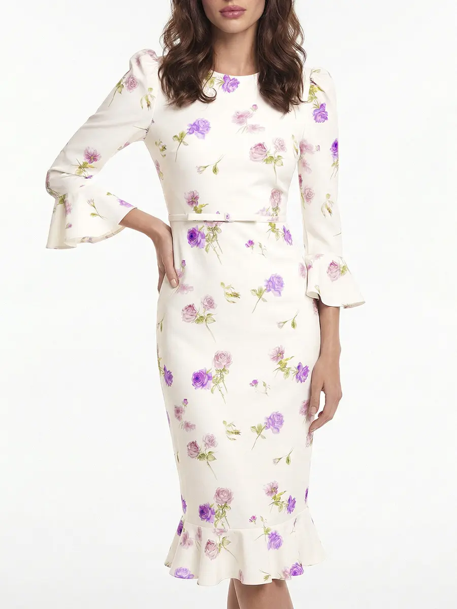 Платье шелковое Primrose midi