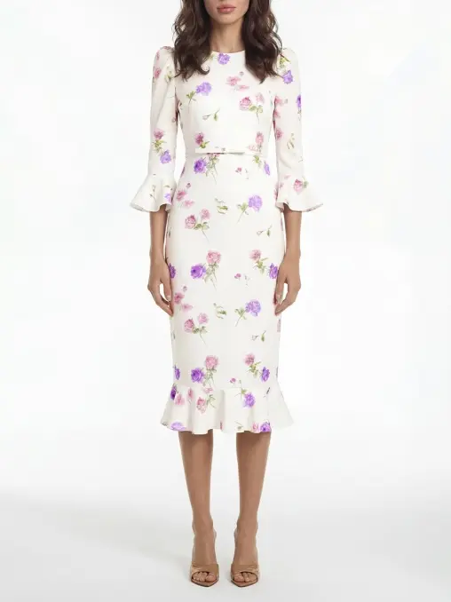 Платье шелковое Primrose midi YVON