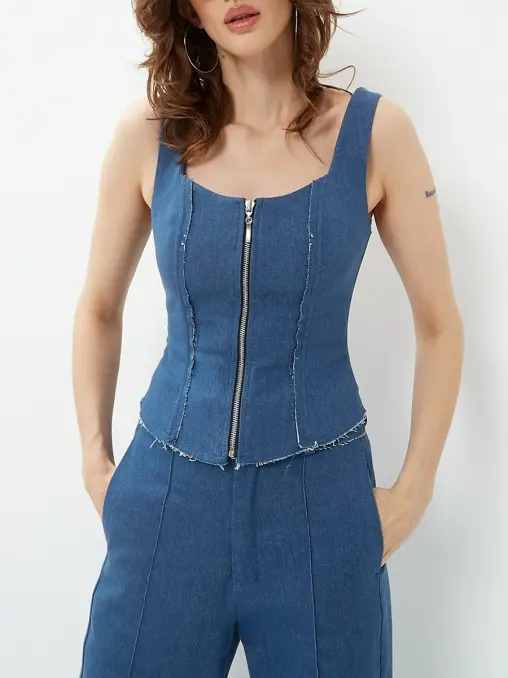 Корсет джинсовый KRISTINA TOPS