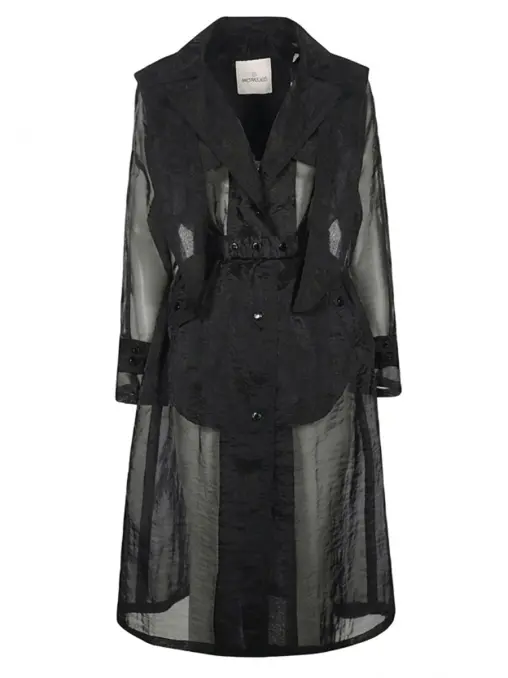 Плащ однотонный MONCLER