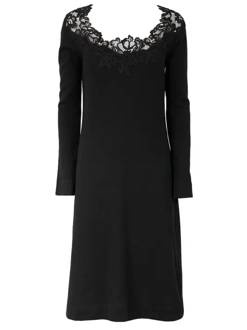 Платье с кружевом ERMANNO SCERVINO
