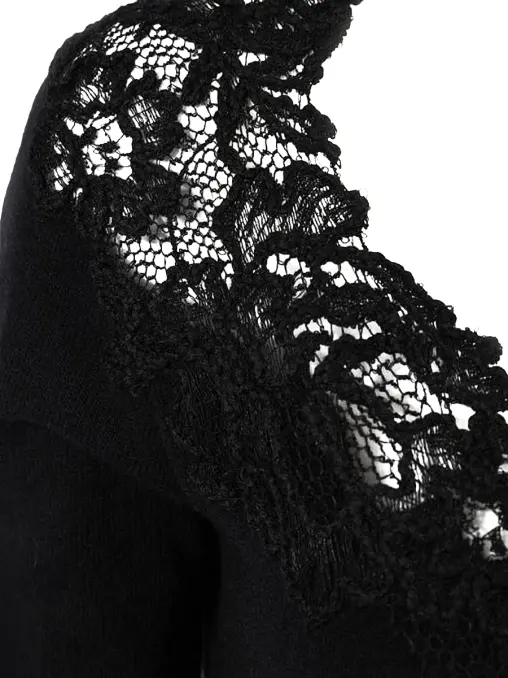 Платье с кружевом ERMANNO SCERVINO