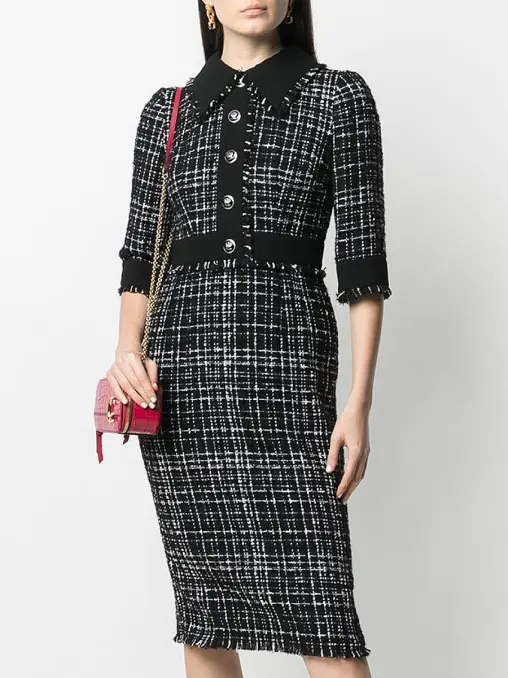 Платье с бахромой DOLCE & GABBANA