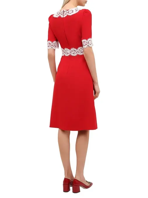 Платье с кружевом DOLCE & GABBANA