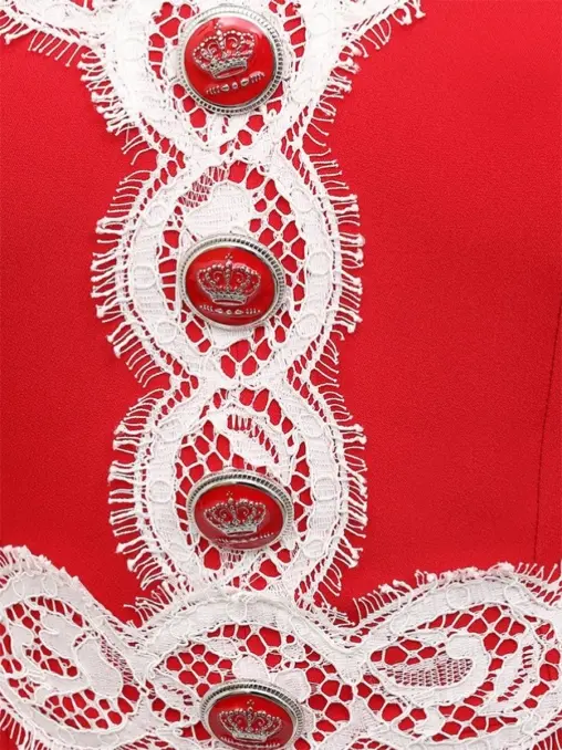 Платье с кружевом DOLCE & GABBANA