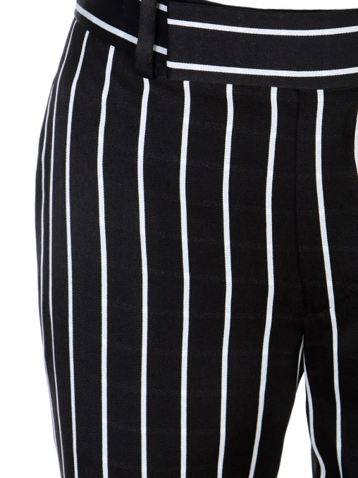 Брюки в полоску с отворотами HAIDER ACKERMANN