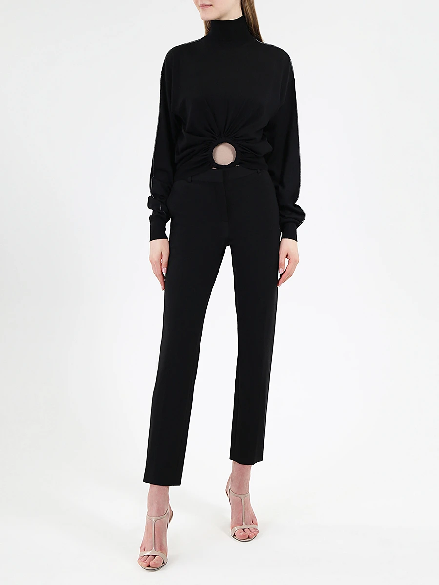 Водолазка укороченная с декором