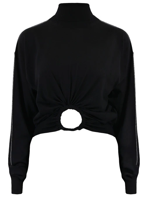 Водолазка укороченная с декором CELINE