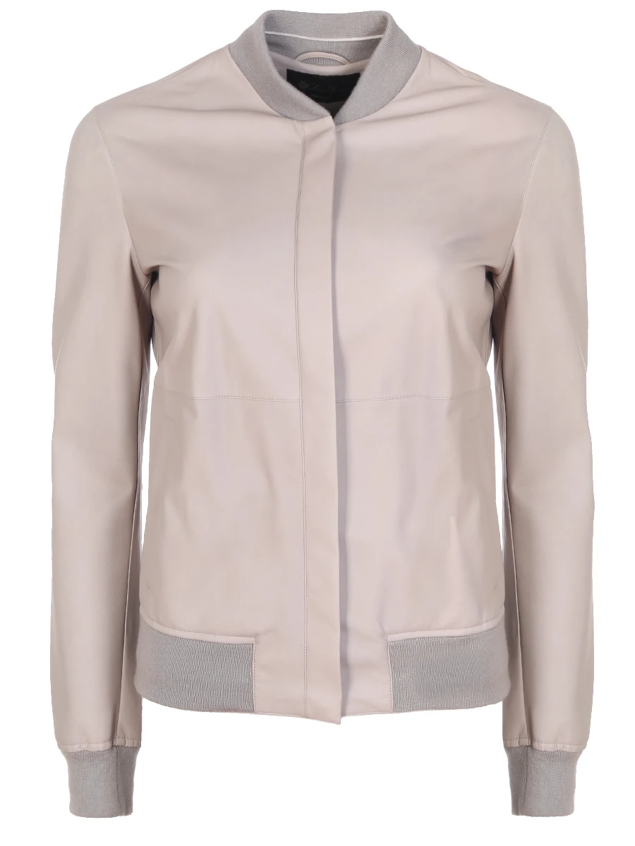 Кожаная куртка-бомбер