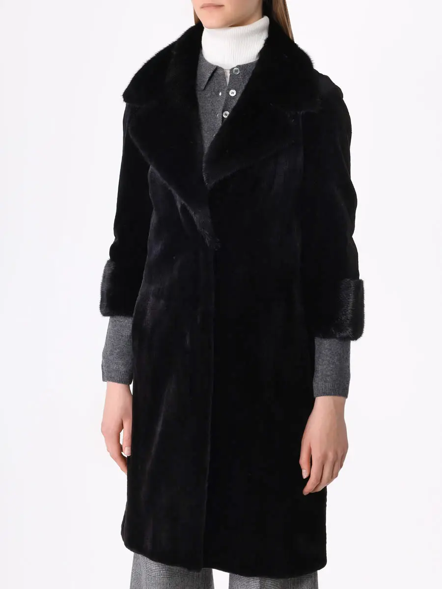 Шуба из меха норки