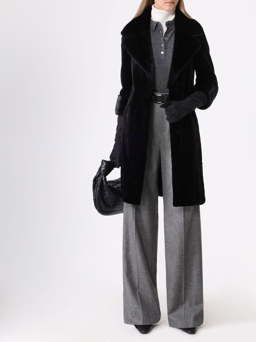 Шуба из меха норки