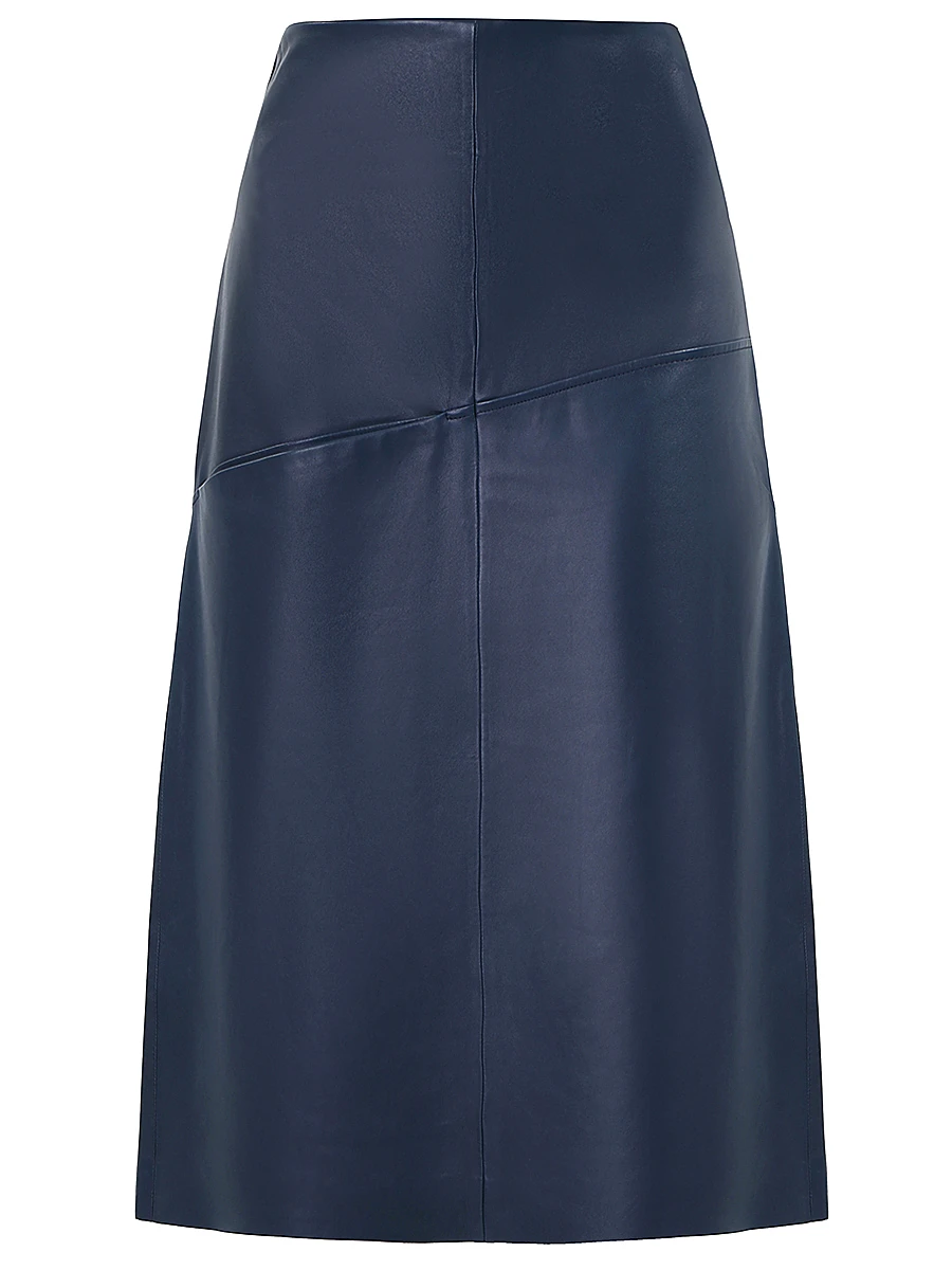 Юбка-миди кожаная