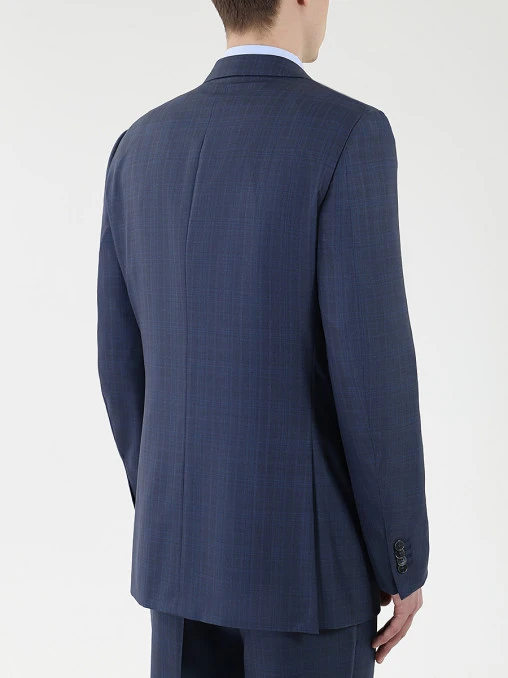 Шерстяной костюм в клетку ZEGNA