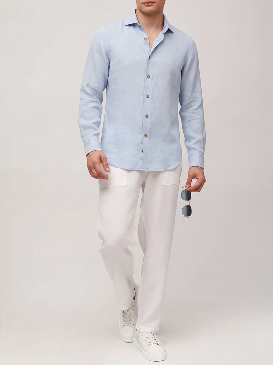 Рубашка льняная Regular Fit