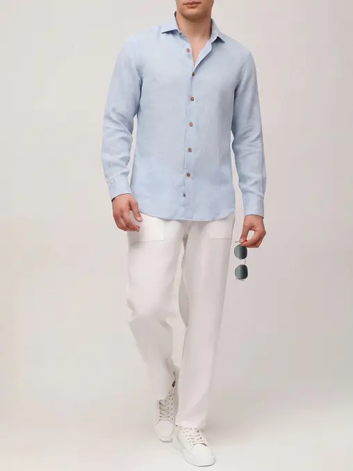 Рубашка льняная Regular Fit KITON