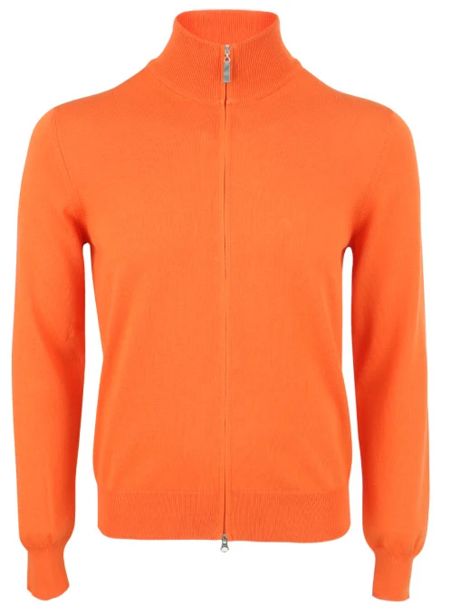 Кардиган на молнии хлопковый GRAN SASSO