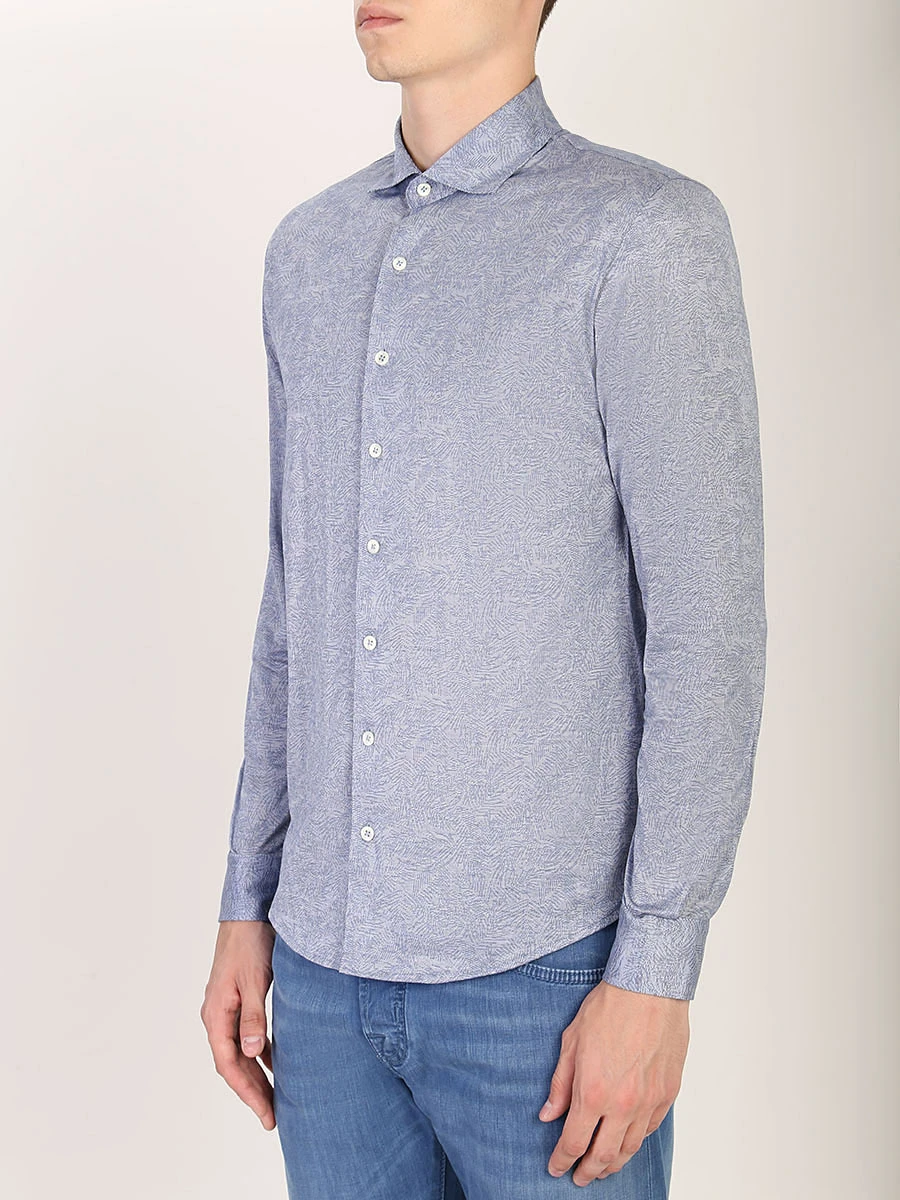 Рубашка хлопковая с принтом