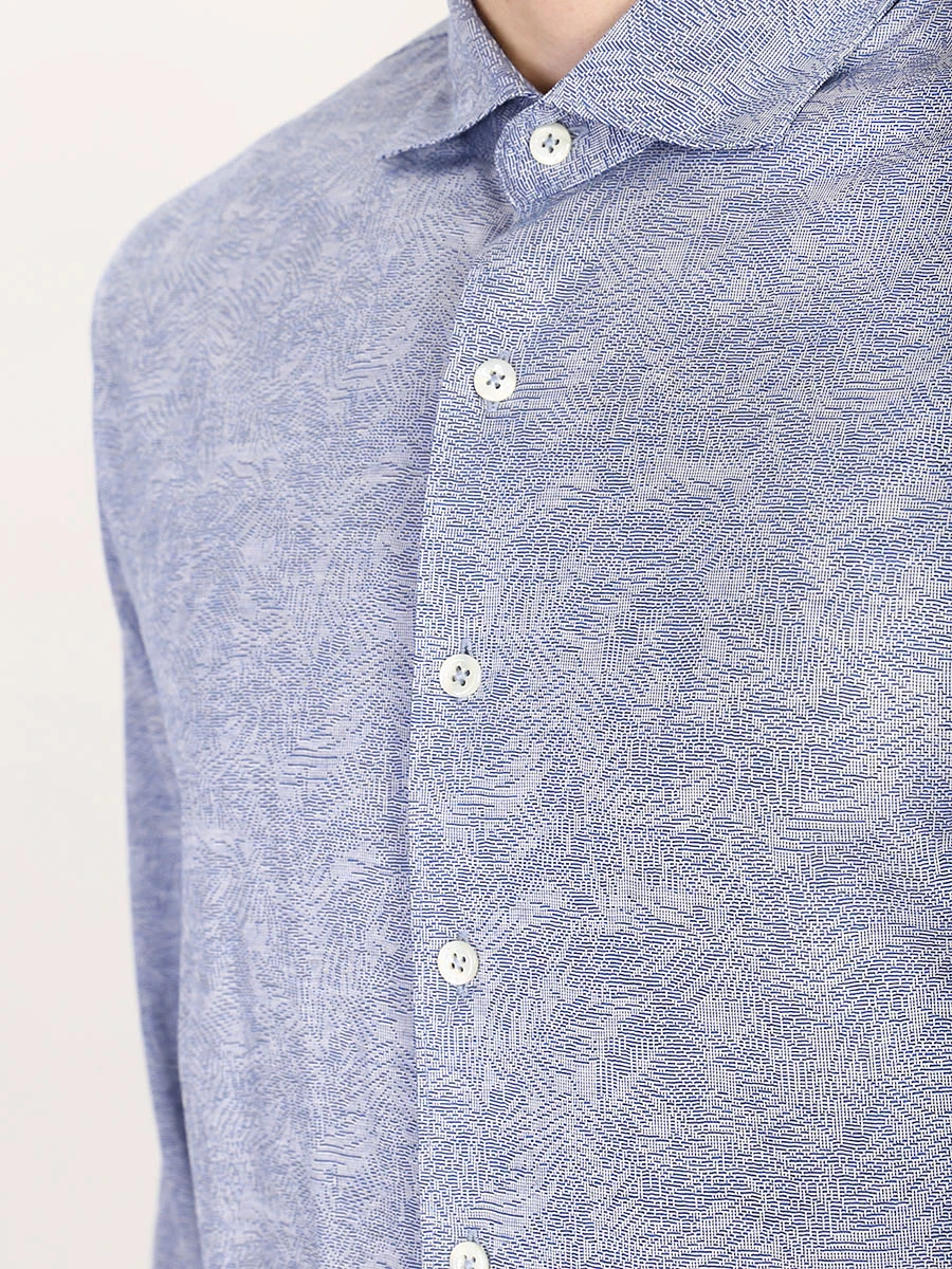 Рубашка хлопковая с принтом