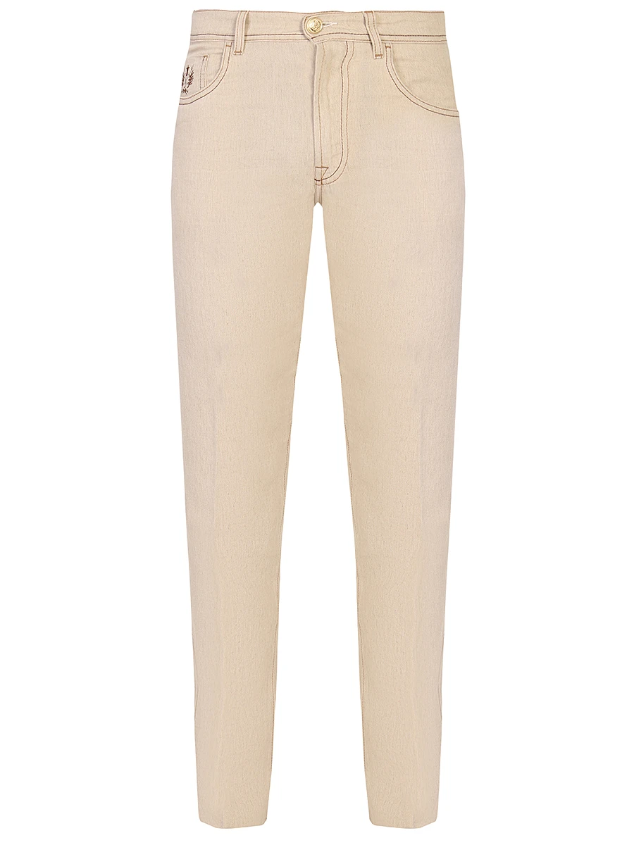 Джинсы хлопковые зауженные