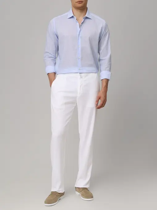 Рубашка Slim Fit хлопковая COLOMBO