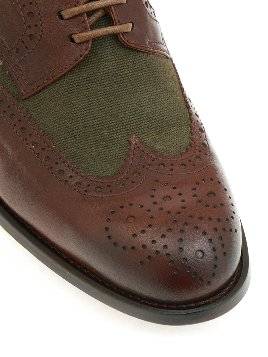 Туфли-броги комбинированные