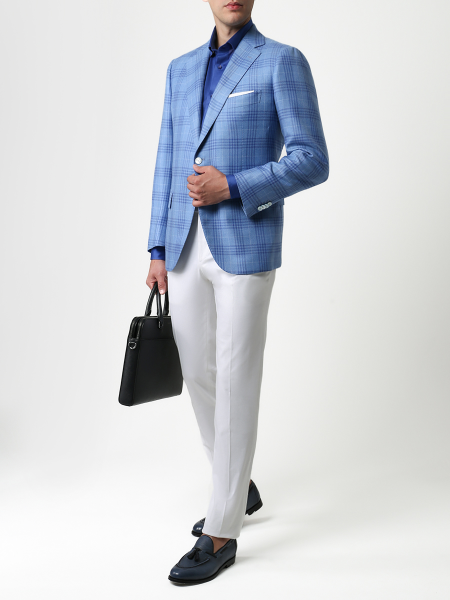 Пиджак кашемировый в клетку