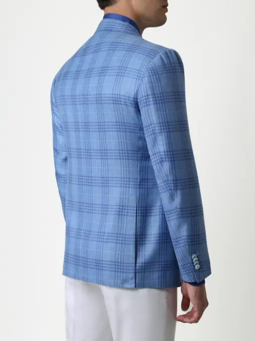 Пиджак кашемировый в клетку CESARE ATTOLINI