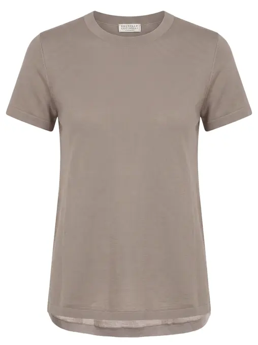 Футболка из шерсти BRUNELLO CUCINELLI