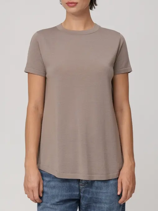 Футболка из шерсти BRUNELLO CUCINELLI