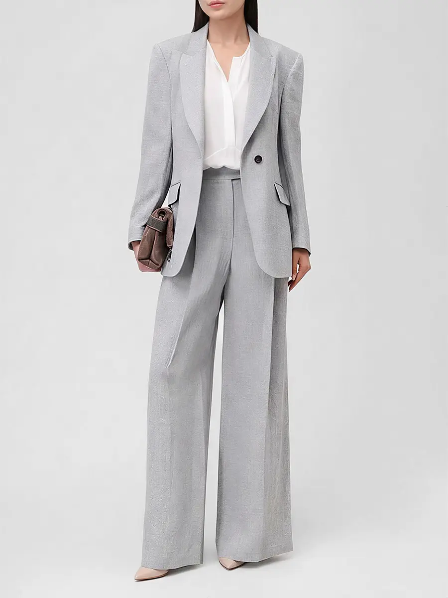 Блуза шелковая асимметричная