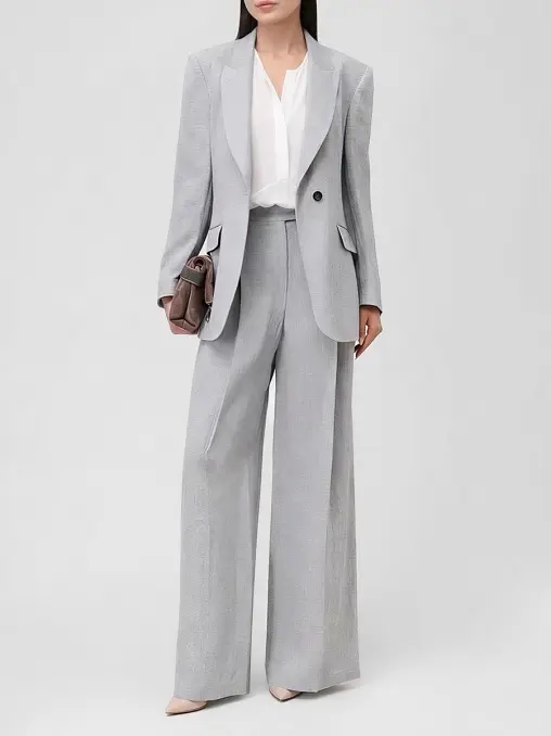 Блуза шелковая асимметричная BRUNELLO CUCINELLI