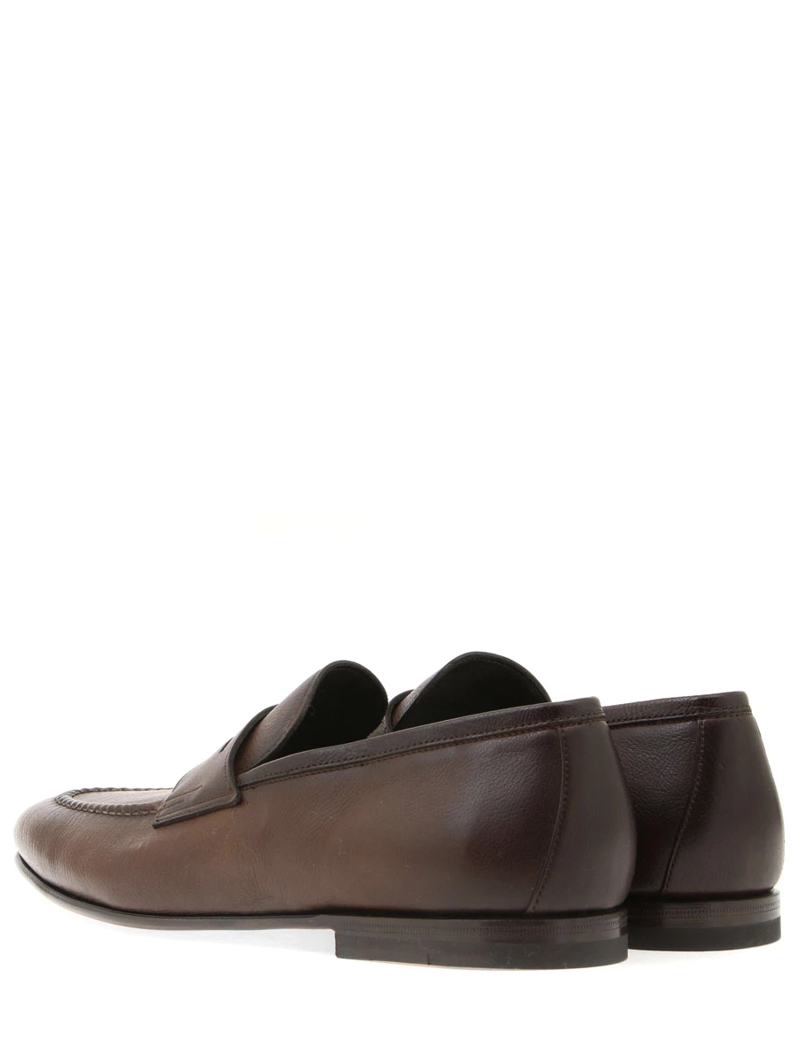 Лоферы кожаные