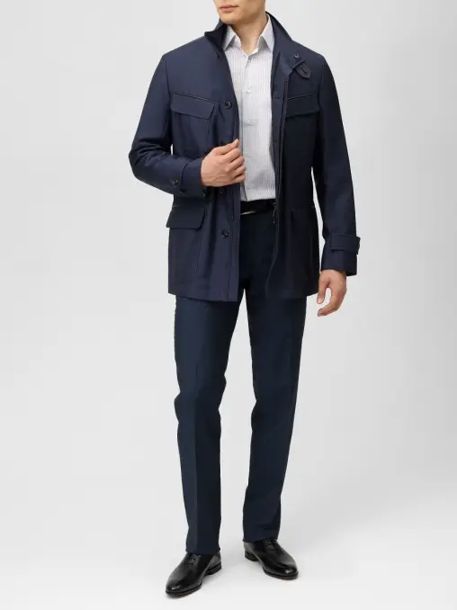Куртка со вставками из кожи BRIONI
