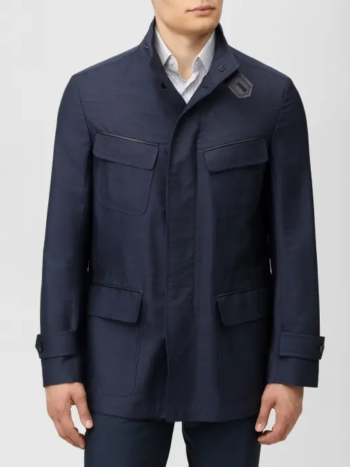 Куртка со вставками из кожи BRIONI