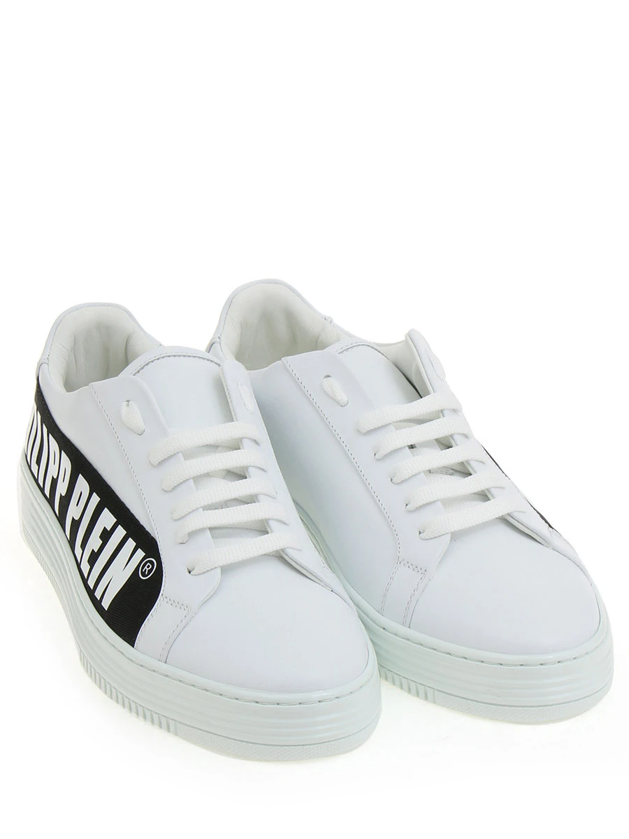 Кеды кожаные с логотипом