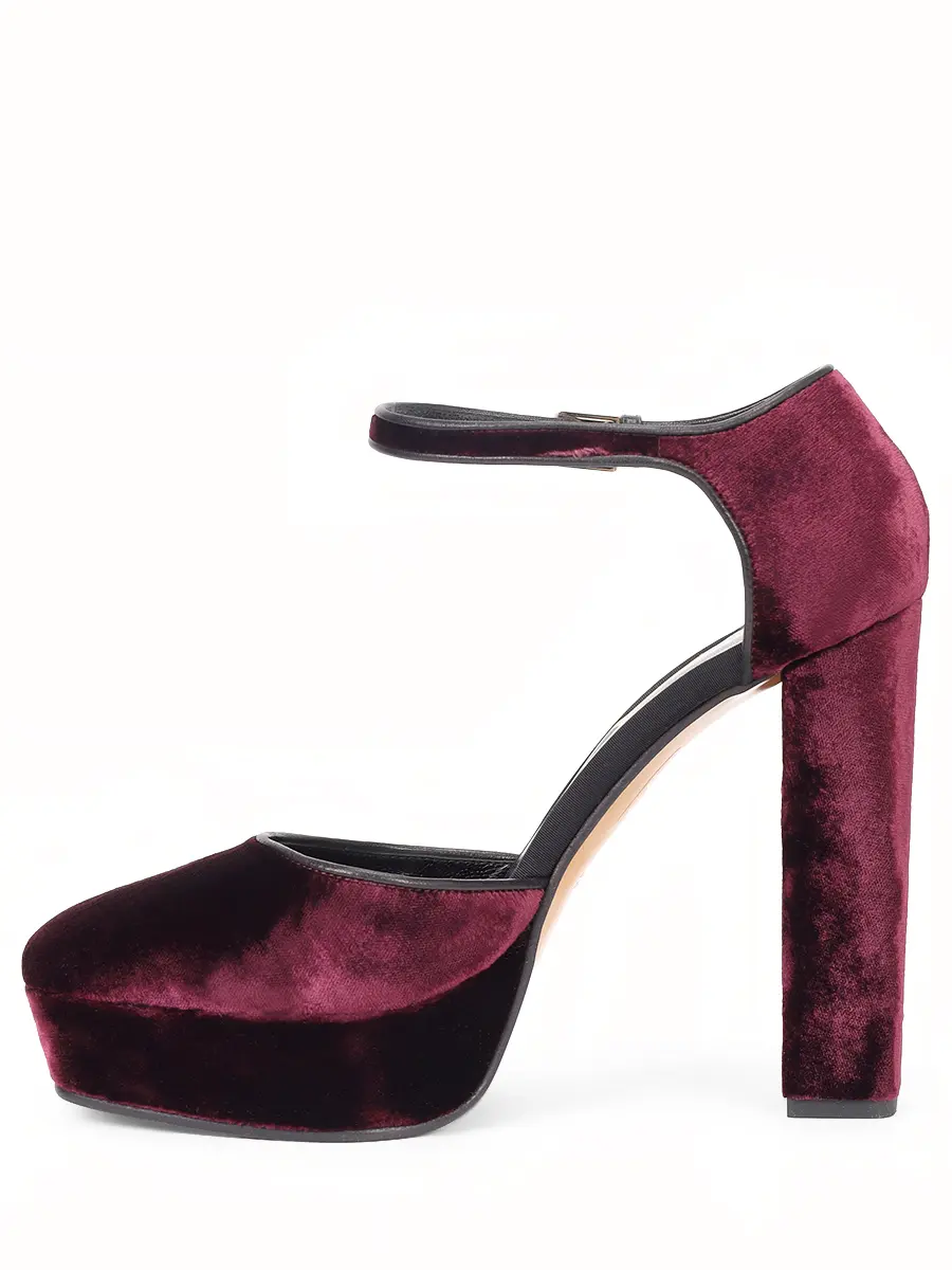 Туфли бархатные