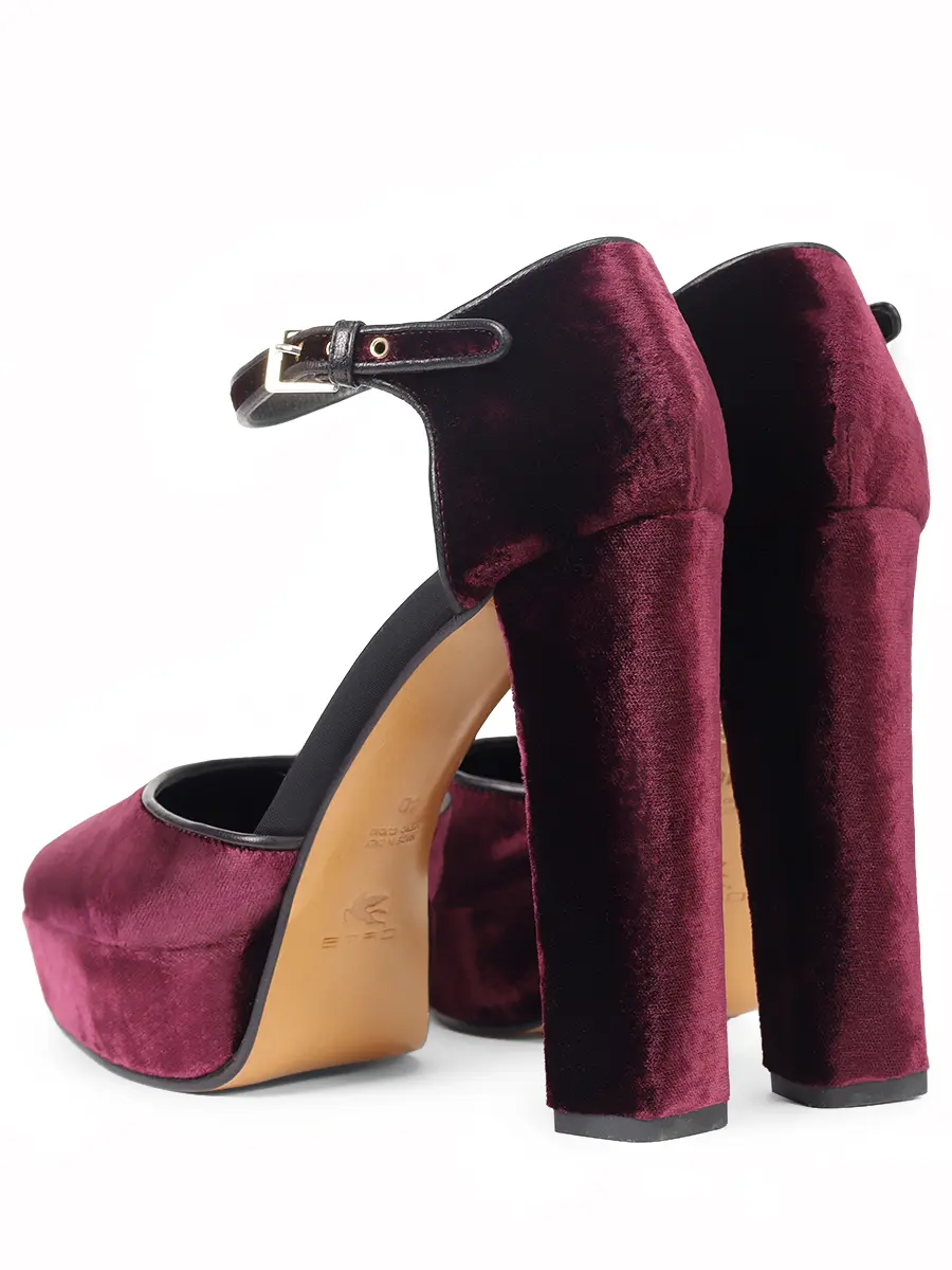 Туфли бархатные