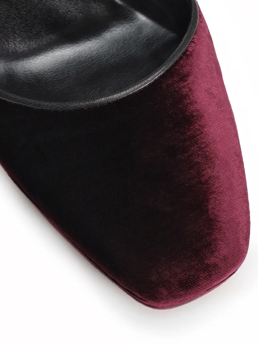 Туфли бархатные