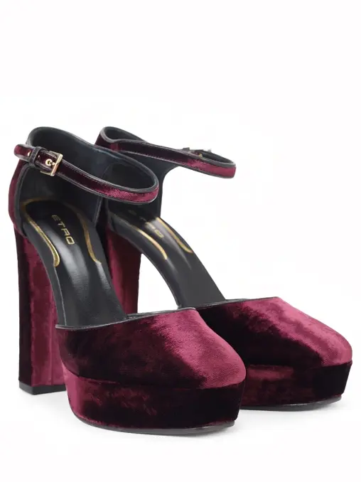 Туфли бархатные ETRO