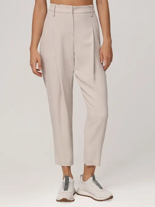 Брюки однотонные BRUNELLO CUCINELLI