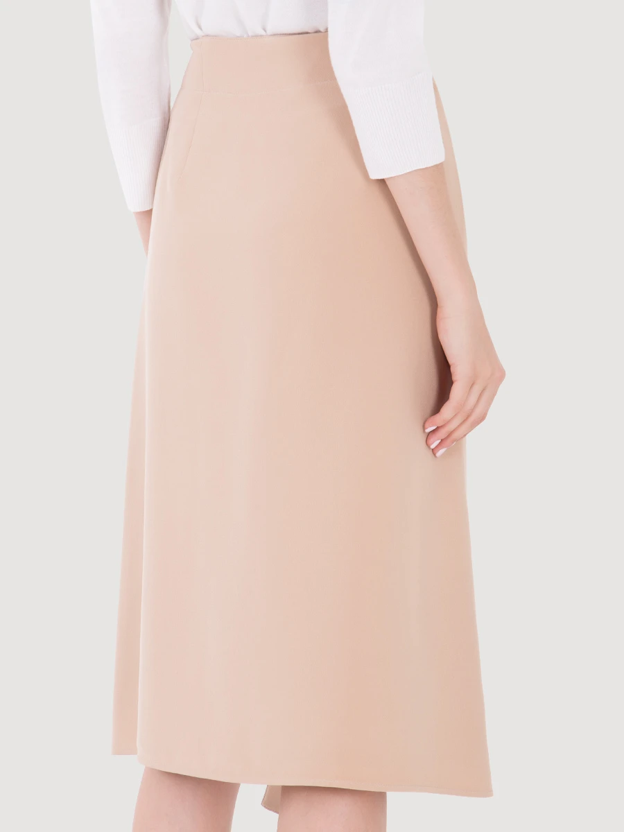 Шелковая юбка-миди