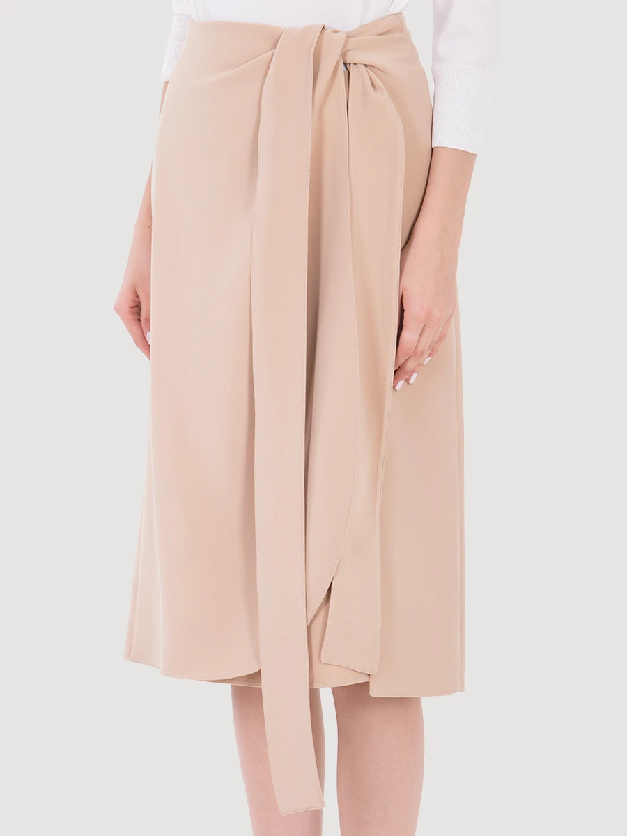 Шелковая юбка-миди