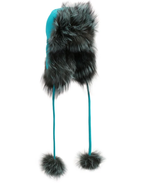 Шапка с помпонами FENDI