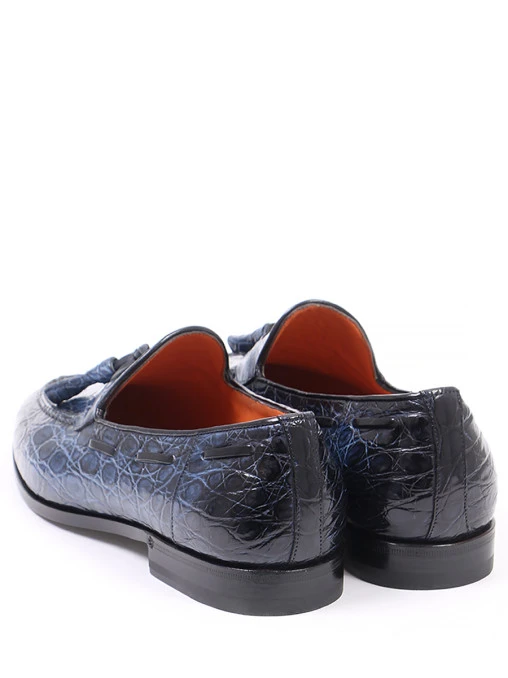 Лоферы из кожи каймана SANTONI