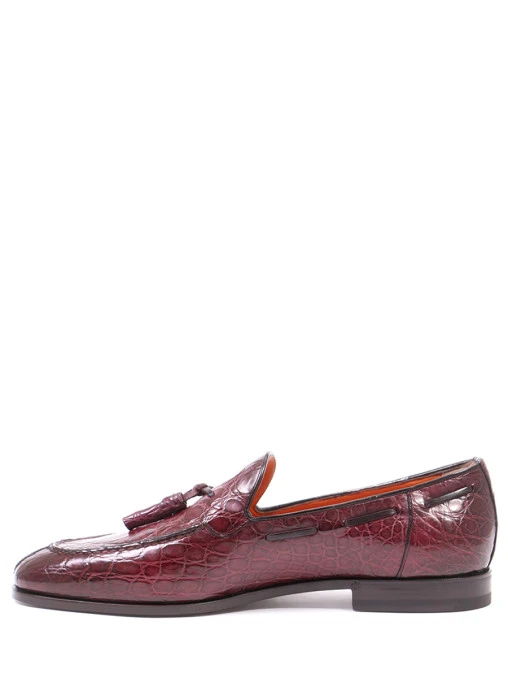 Лоферы из кожи каймана SANTONI