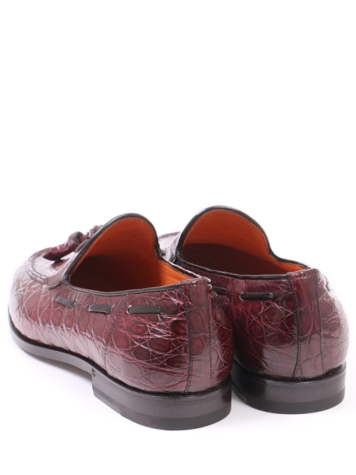 Лоферы из кожи каймана SANTONI