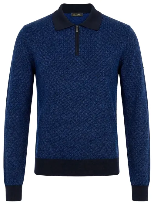 Поло из кашемира и шелка CESARE ATTOLINI