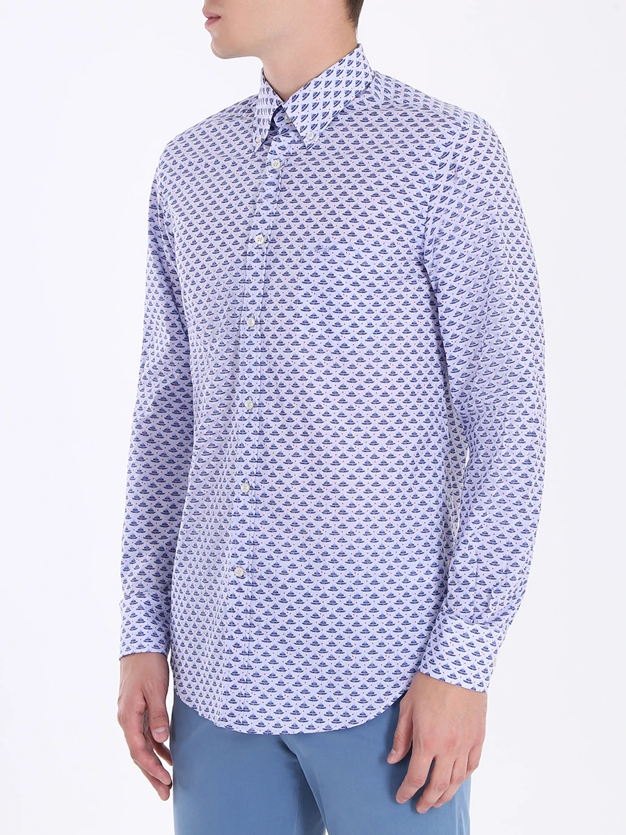 Хлопковая рубашка с принтом