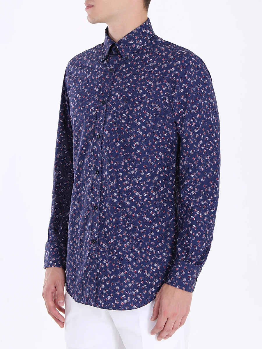 Хлопковая рубашка с принтом