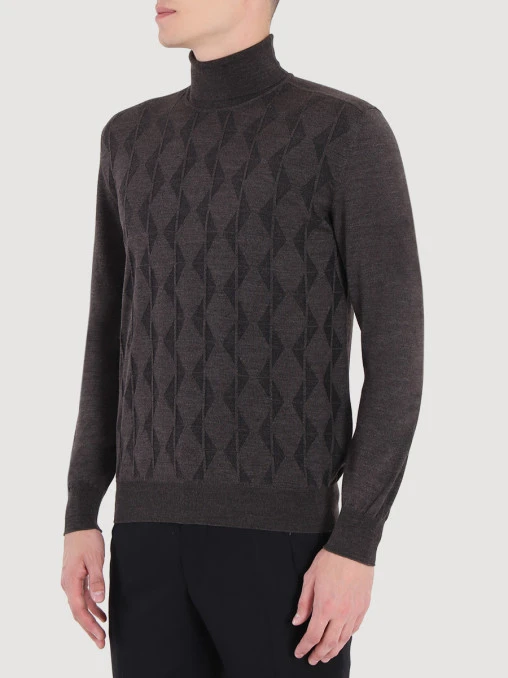 Водолазка из смесовой шерсти BERTOLO LUXURY MENSWEAR